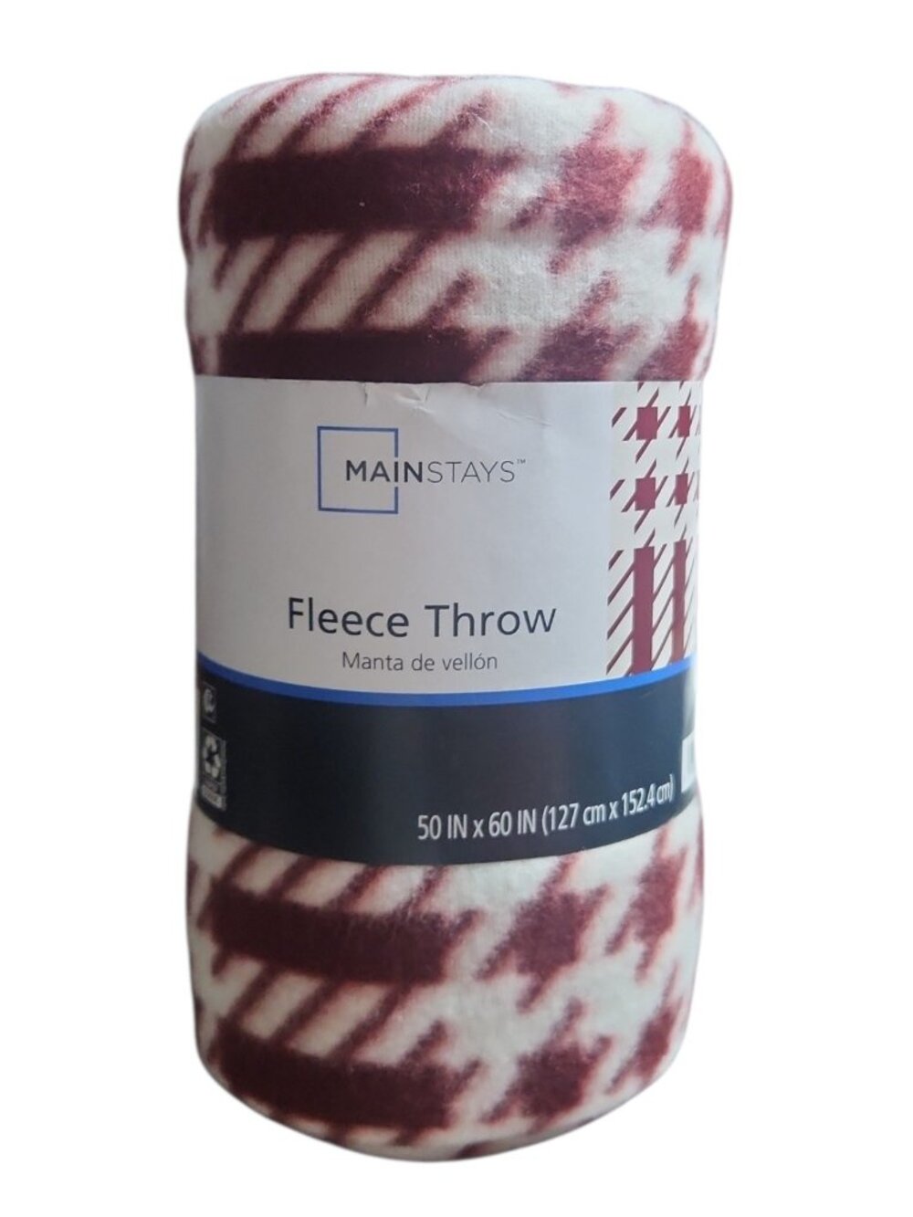 Mainstay NEW Fleece Throw Manta de Vellon